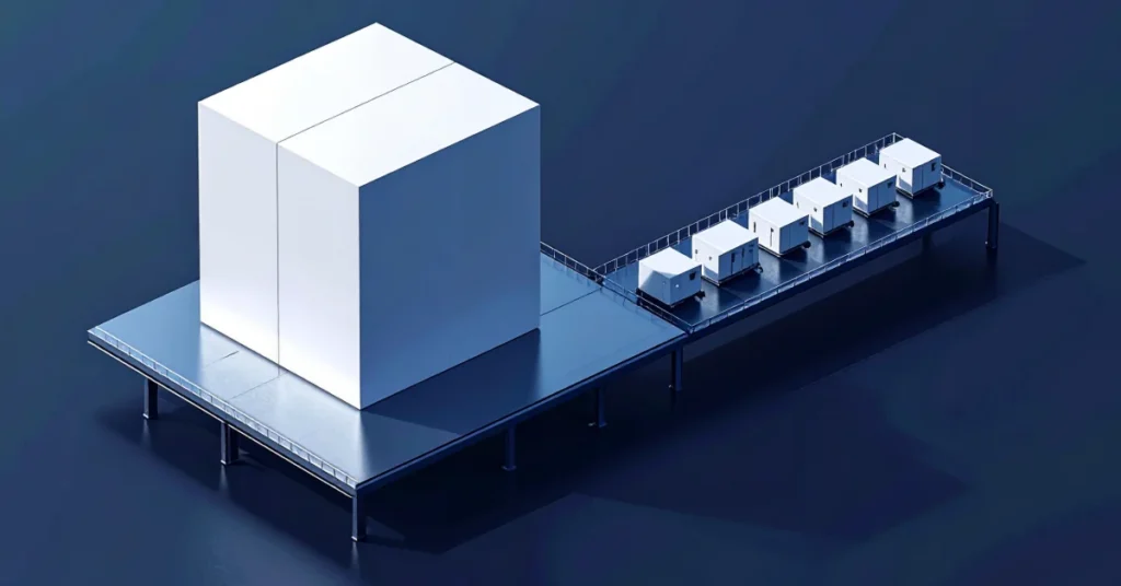 Training vs inference infrastructure diagram showing distributed GPU cluster architecture