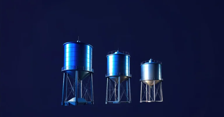 studio-shot scene showing a polished steel outline of a world map etched into a dark surface, with three brushed-metal cube weights resting on top at the approximate positions of the United States, China, and Europe, the US cube dramatically larger than the other two, the China cube medium-sized, the Europe cube noticeably smaller, cool overhead lighting casting hard shadows, deep navy near-black background #0d1117 transitioning to #1a202c, subtle brand blue #3b61ad rim glow on the cube edges, slate #64748b accents on the map etching, white #f1f5f9 highlights on cube surfaces, minimum 15 percent negative space on all sides, clean minimal geometry, no clutter, wide 1.91:1 aspect ratio, no text, no people